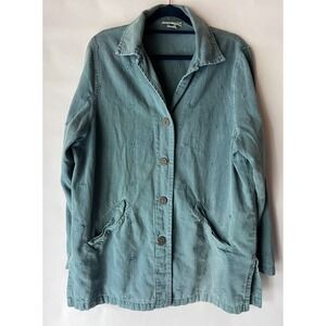 Vintage Cotton USA‎ By George Hagopian Embroidered Detail Button Front